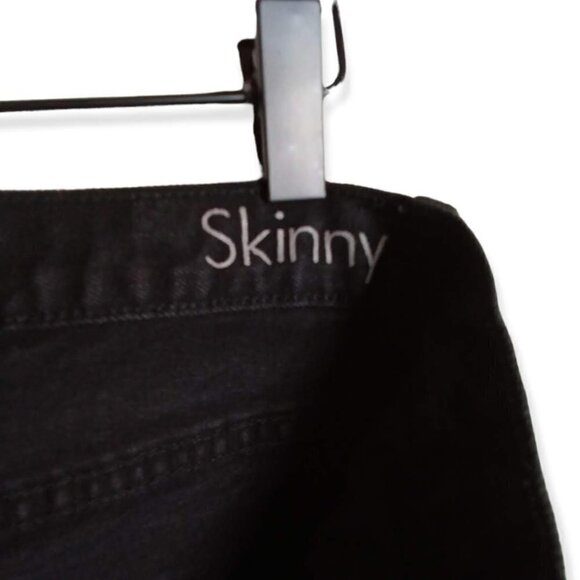 CALVIN Klein Jeans Black Mid Rise Skinny Jeans Size 10 - Picture 5 of 5